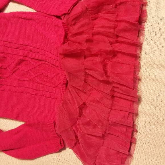 ⭐ Healthtex Pink Sweater Dress with tutu bottom girl's size 3T - Picture 3 of 5